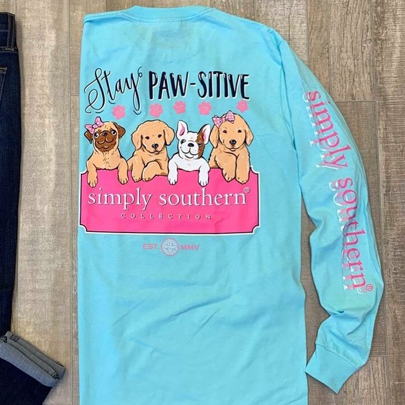 Simply Southern Stay Pawsitive Long sleeve - Picture 3 of 6